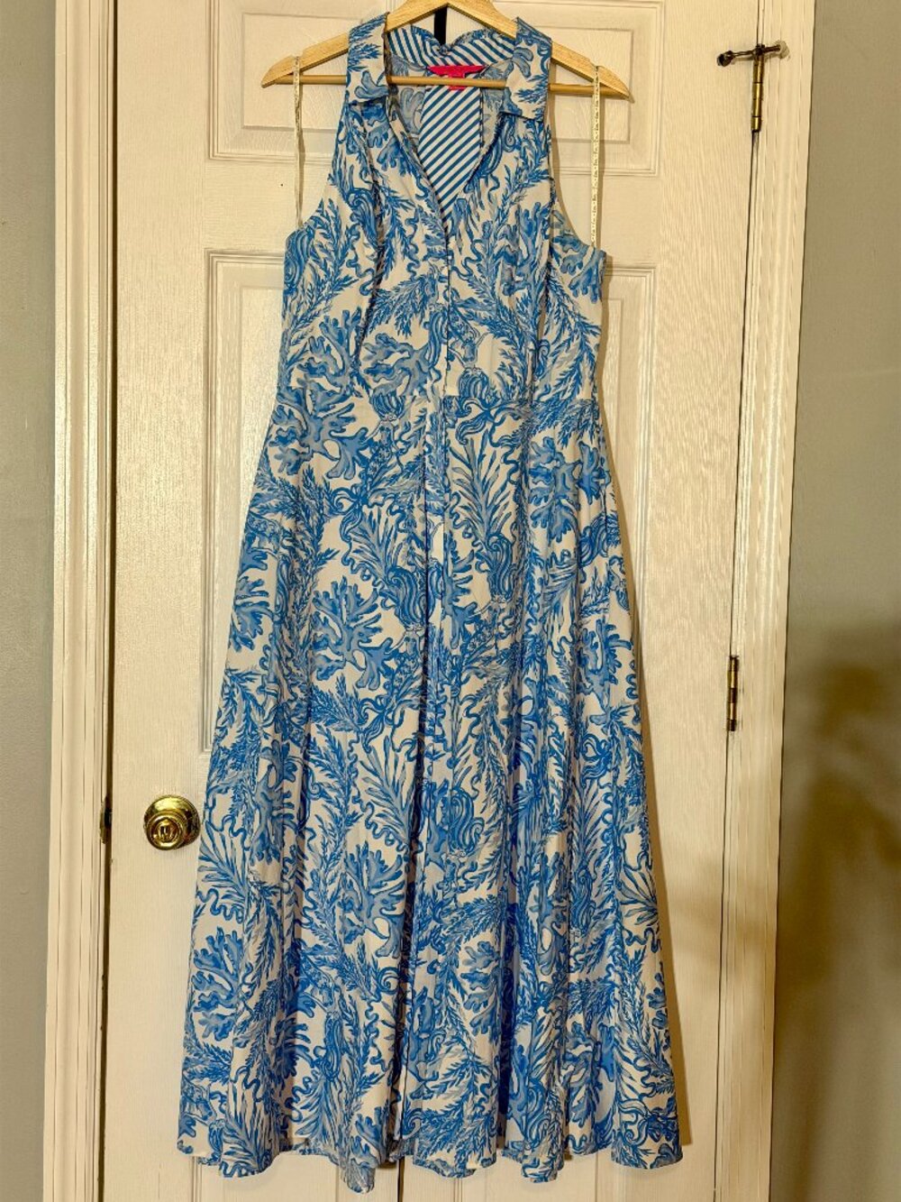 Lilly Pulitzer Chrisella Stretch Midi Shirtdress in Aqua Lounge